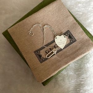 Authentic Gucci heart bracelet
